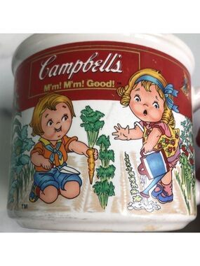 Vintage Campbell’s Soup Cup Collectible Kids Vegetable Garden